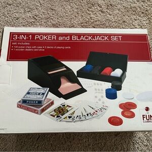 3-in-1 Poker and Blackjack Set